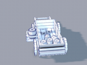 medieval cartv01 Model 3D