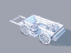 medieval cartv01 Model 3D