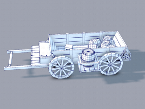 medieval cartv01 Model 3D