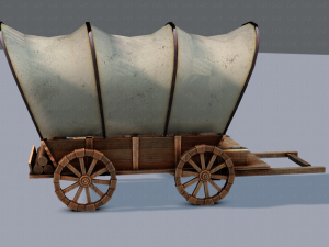 medieval cartv01 Model 3D