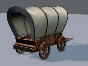 medieval cartv01 Model 3D