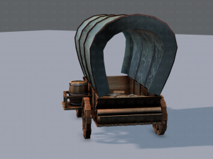 medieval cartv01 Model 3D
