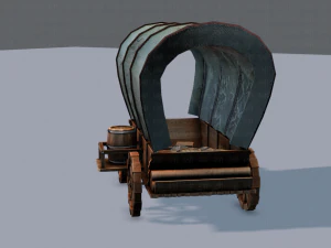 medieval cartv01 3D Model