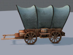 medieval cartv01 3D Model