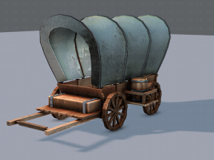 medieval cartv01 Model 3D