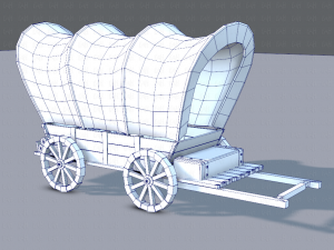 medieval cartv01 Model 3D