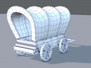 medieval cartv01 Model 3D