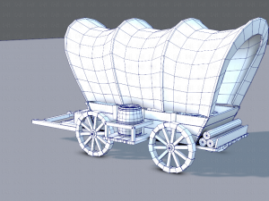 medieval cartv01 Model 3D