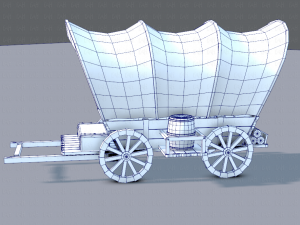 medieval cartv01 Model 3D
