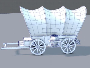 medieval cartv01 3D Model