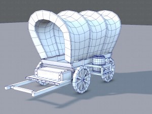 medieval cartv01 Model 3D