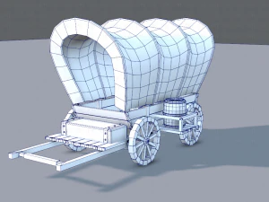 medieval cartv01 3D Model