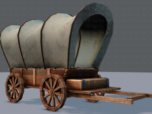 medieval cartv01 Model 3D