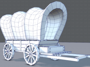 medieval cartv01 Model 3D
