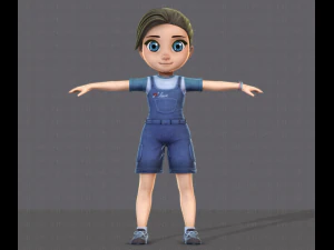 girl v01 3D Model
