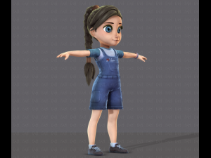 girl v01 3D Model
