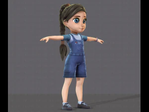 girl v01 3D Model