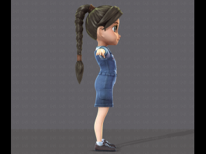 girl v01 3D Model