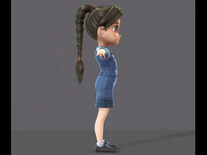 girl v01 3D Model