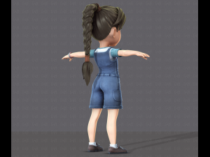 girl v01 3D Model