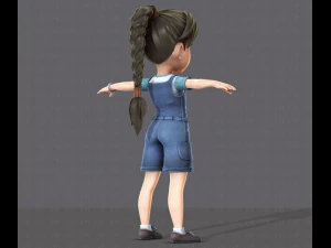girl v01 3D Model