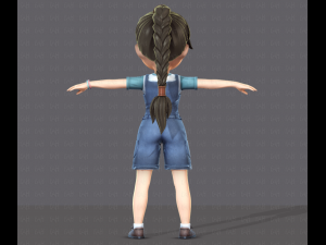 girl v01 3D Model