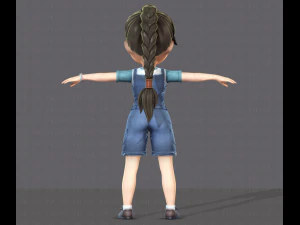girl v01 3D Model