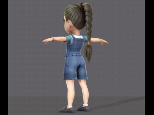 girl v01 3D Model
