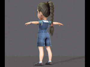 girl v01 3D Model