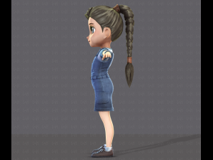 girl v01 3D Model
