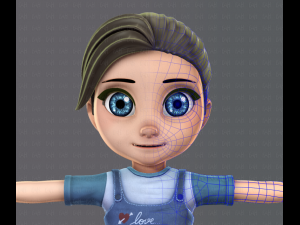 girl v01 3D Model