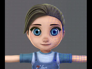 girl v01 3D Model