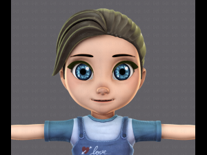 girl v01 3D Model