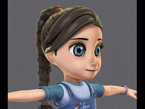 girl v01 3D Model
