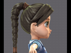 girl v01 3D Model