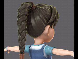 girl v01 3D Model
