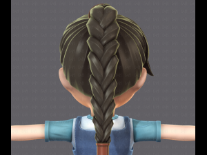 girl v01 3D Model