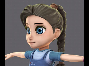 girl v01 3D Model
