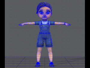 girl v01 3D Model