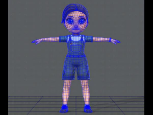 girl v01 3D Model