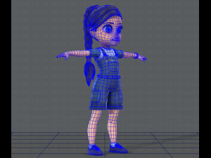 girl v01 3D Model