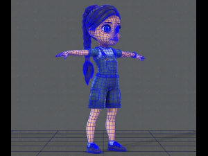 girl v01 3D Model
