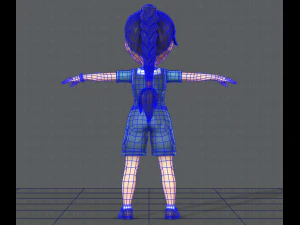 girl v01 3D Model