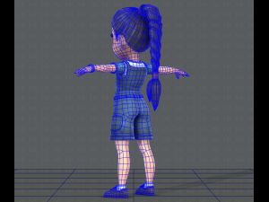 girl v01 3D Model