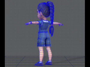 girl v01 3D Model