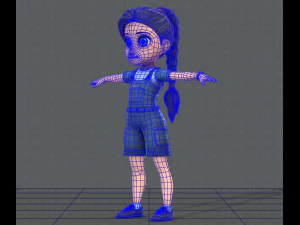 girl v01 3D Model