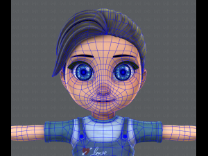 girl v01 3D Model