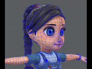 girl v01 3D Model