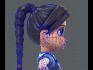 girl v01 3D Model