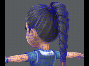 girl v01 3D Model
